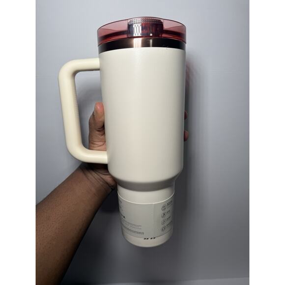 Stanley Oasis Collection Cream Rose Gold 40oz H2.O Flowstate Quencher BNWT - Picture 4 of 6